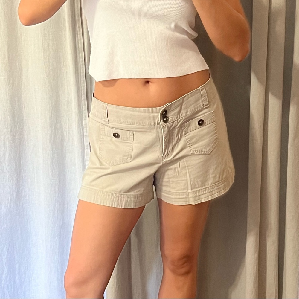 Tan cargo shorts